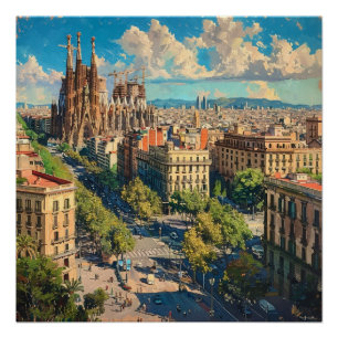 Barcelona, Spain Poster