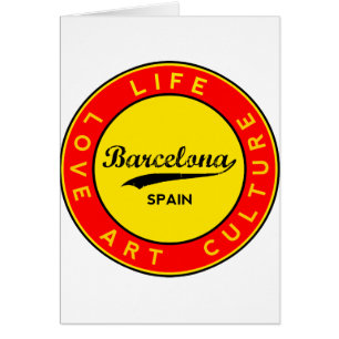 Barcelona, Spain, red circle, art