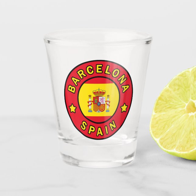 Barcelona Spain Shot Glass (Front)