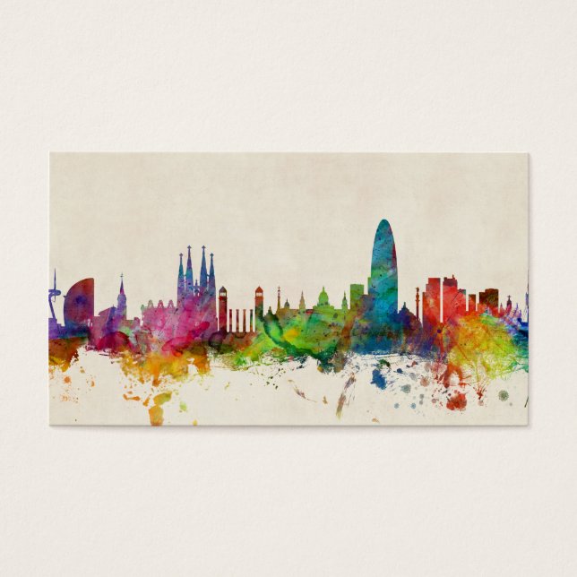Barcelona Spain Skyline (Front)
