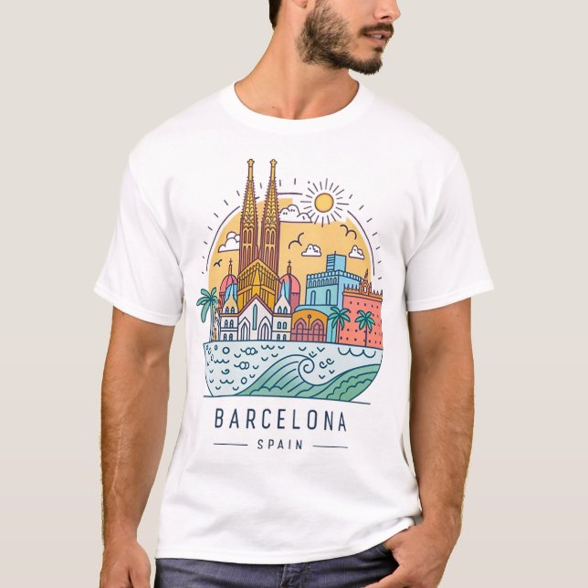 BARCELONA, SPAIN T-Shirt (Front)