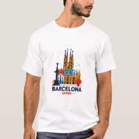 Barcelona Spain T Shirt, I Love Barcelona Tee