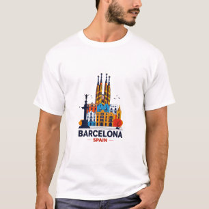 Barcelona Spain T Shirt, I Love Barcelona Tee