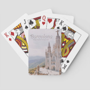 Barcelona Spain Temple Expiatori del Sagrat Cor Playing Cards