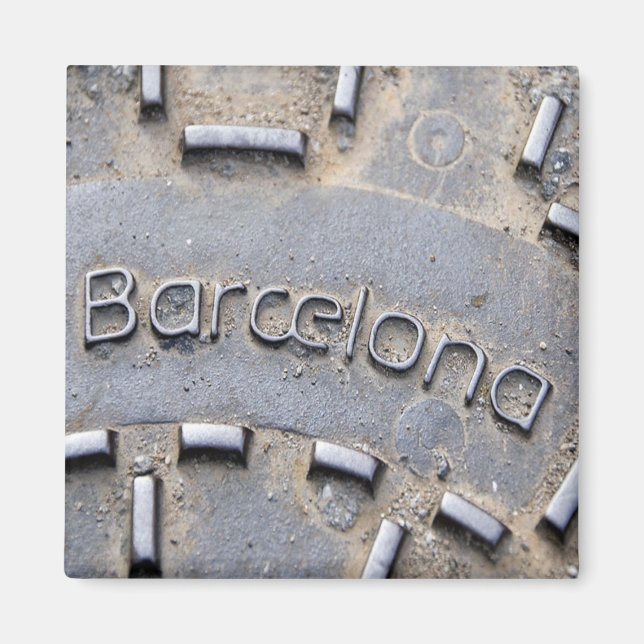 Barcelona Spain Travel Souvenir Fridge Magnet (Front)