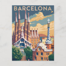 Barcelona Spain vintage