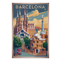 Barcelona Spain vintage