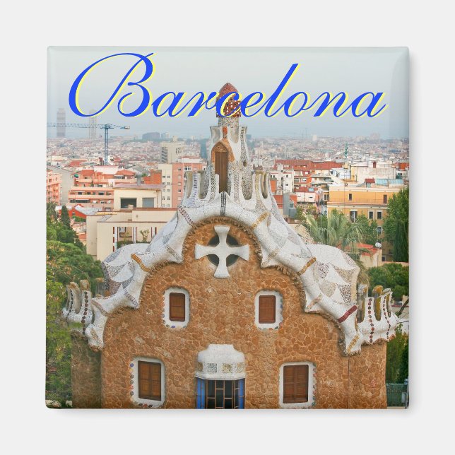 Barcelona Square Magnet (Front)