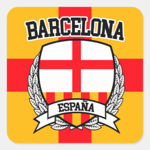 Barcelona Square Sticker