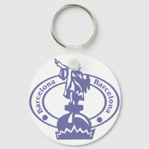 Barcelona Stamp Keychain