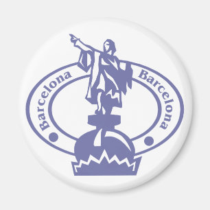 Barcelona Stamp Magnet