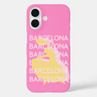 Barcelona Travel Art, Spain, Travel Art, Pink