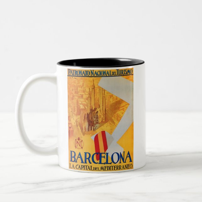 BARCELONA Two-Tone COFFEE MUG (Left)