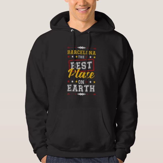 Barcelona Vacation Party Team Quote Hoodie (Front)