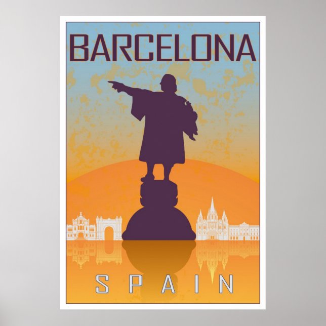 Barcelona vintage poster (Front)