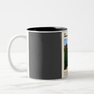 Barcelona Vintage Watercolour Travel Two-Tone Coffee Mug