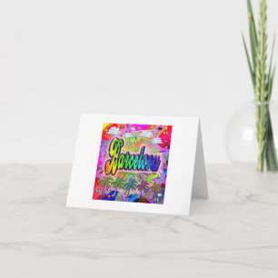 Barcelona Vista Express Greeting Card