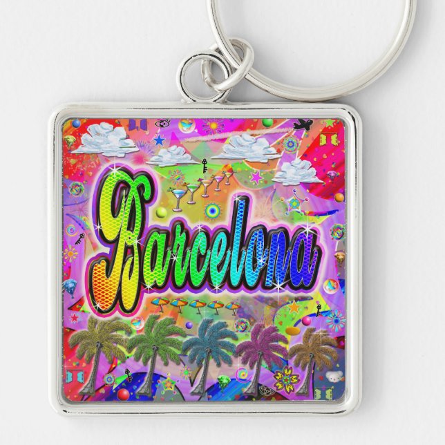Barcelona Vista Express Keychain (Front)