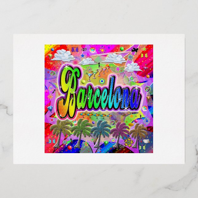 Barcelona Vista Express Postcard (Front)