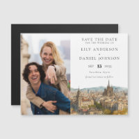 Barcelona Wedding Photo Save The Date