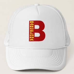 BARCELONA White Trucker Cap