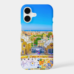Barcelone, Espagne - Parc Guell Mosaïque de Gaudi