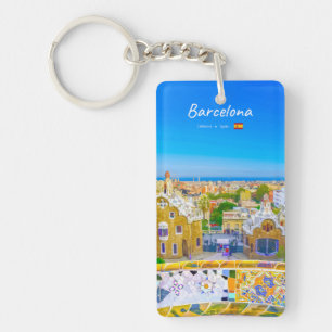 Barcelone, Espagne - Parc Guell Mosaïque Gaudi Élé