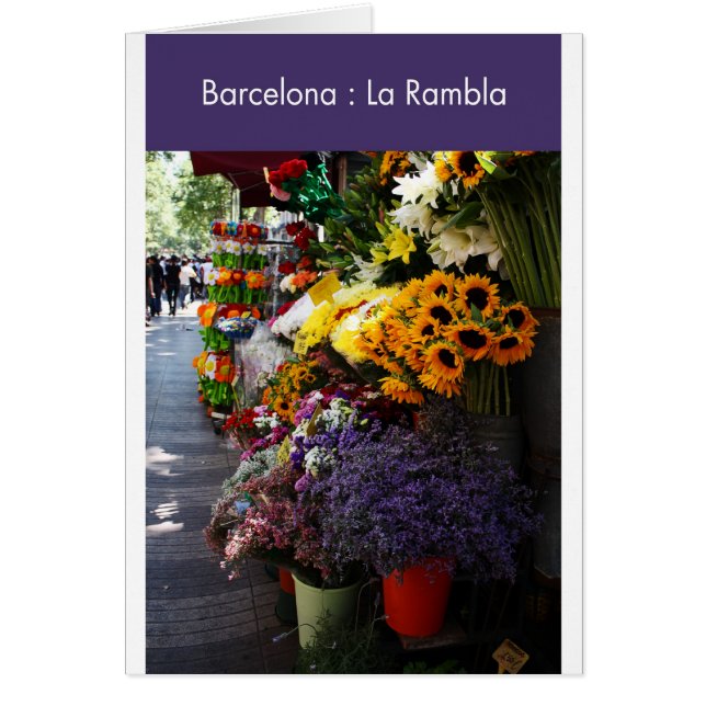 Barcelone : La Rambla (Devant)