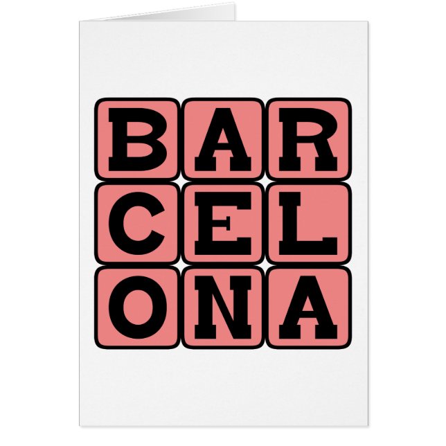 Barcelone, Ville en Espagne (Devant)