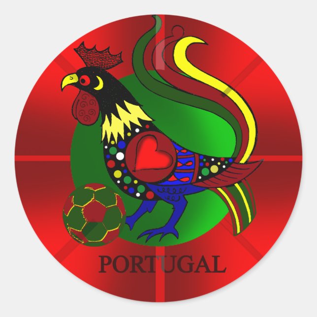 Barcelos Futebol - Por Tugas de Portugal Classic Round Sticker (Front)