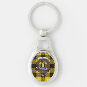 Barclay Clan Badge Silver Metal Key Rings