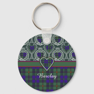 Barclay clan Plaid Scottish tartan Keychain