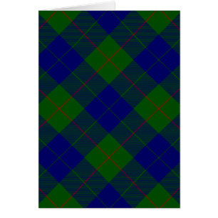 Barclay clan tartan bleu vert plaid
