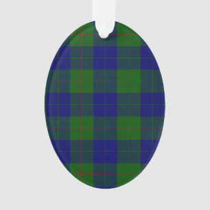 Barclay clan tartan bleu vert plaid