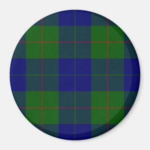 Barclay clan tartan blue green plaid magnet