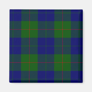 Barclay clan tartan blue green plaid magnet