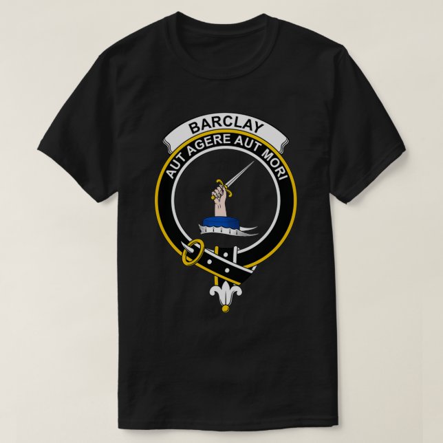 Barclay Crest Tartan Clan Scottish Clan T-Shirt (Design Front)