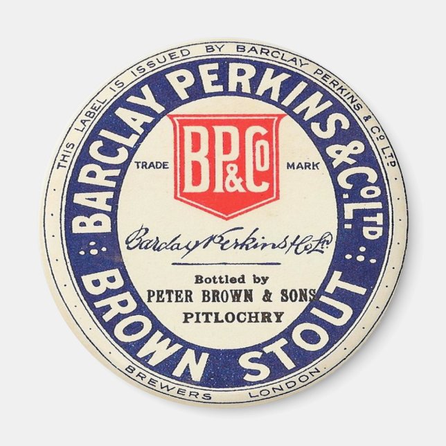 Barclay Perkins Brown Stout Magnet (Front)
