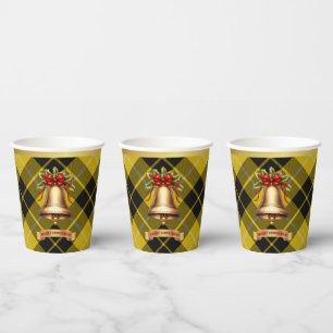 Barclay Personalized Tartan Christmas Paper Cups