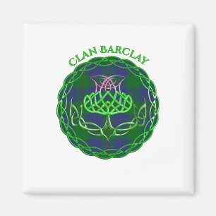 Barclay Scottish Tartan Celtic Thistle Magnet