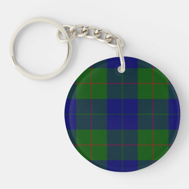 Barclay tartan bleu vert plaid (Devant)