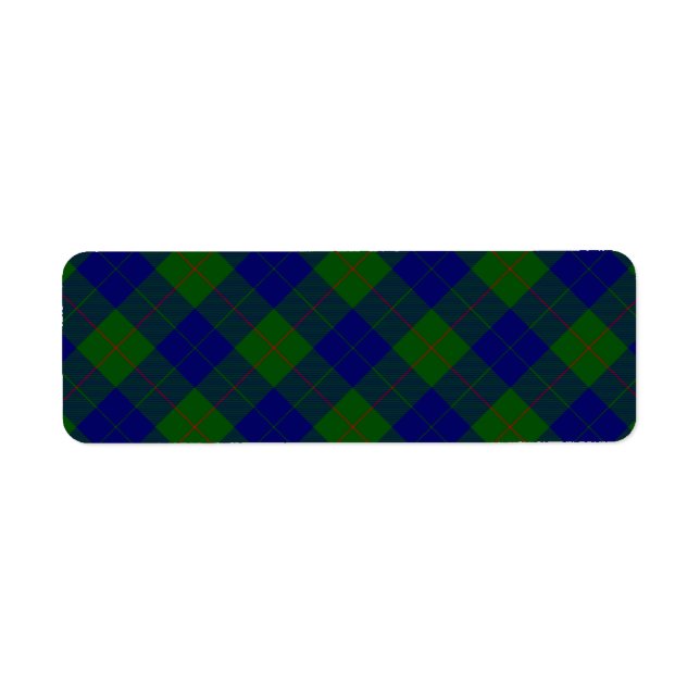 Barclay tartan blue green plaid (Front)