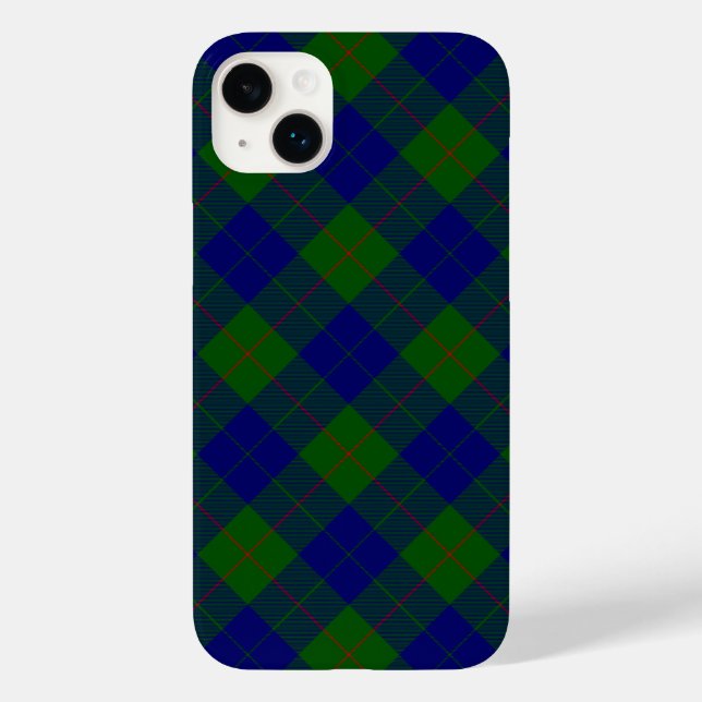 Barclay tartan blue green plaid Case-Mate iPhone case (Back)