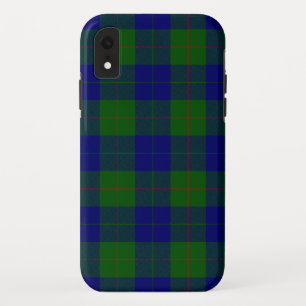 Barclay tartan blue green plaid iPhone XR case