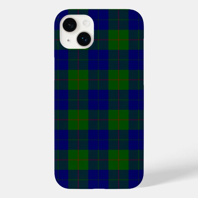Barclay tartan blue green plaid Case-Mate iPhone case (Back)
