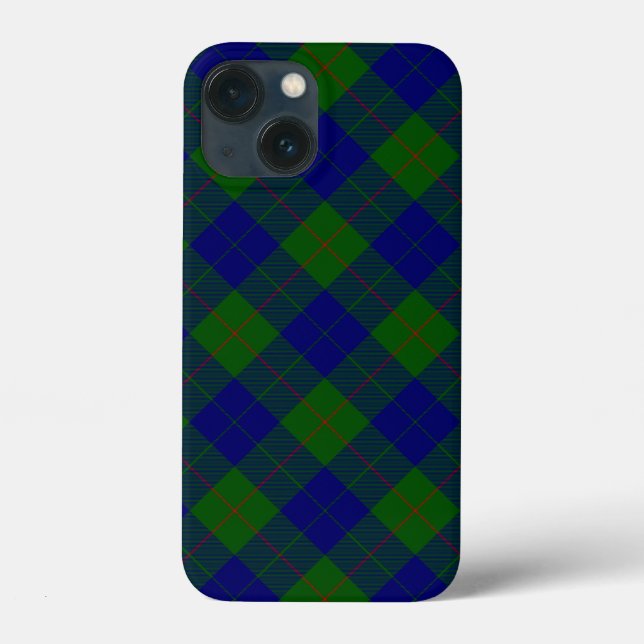 Barclay tartan blue green plaid Case-Mate iPhone case (Back)