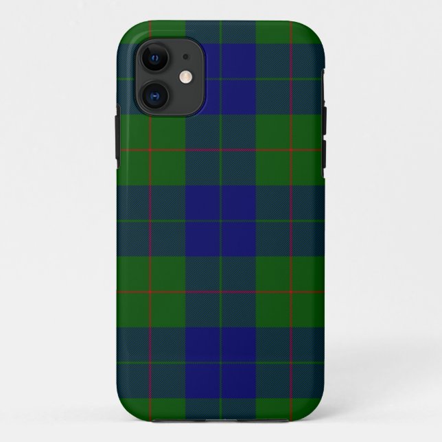 Barclay tartan blue green plaid Case-Mate iPhone case (Back)