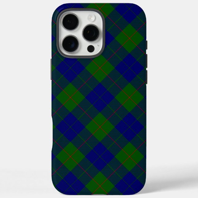 Barclay tartan blue green plaid Case-Mate iPhone case (Back)
