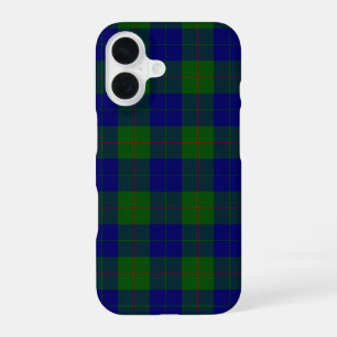 Barclay tartan blue green plaid iPhone 16 case
