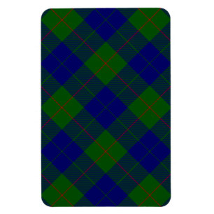 Barclay tartan blue green plaid magnet